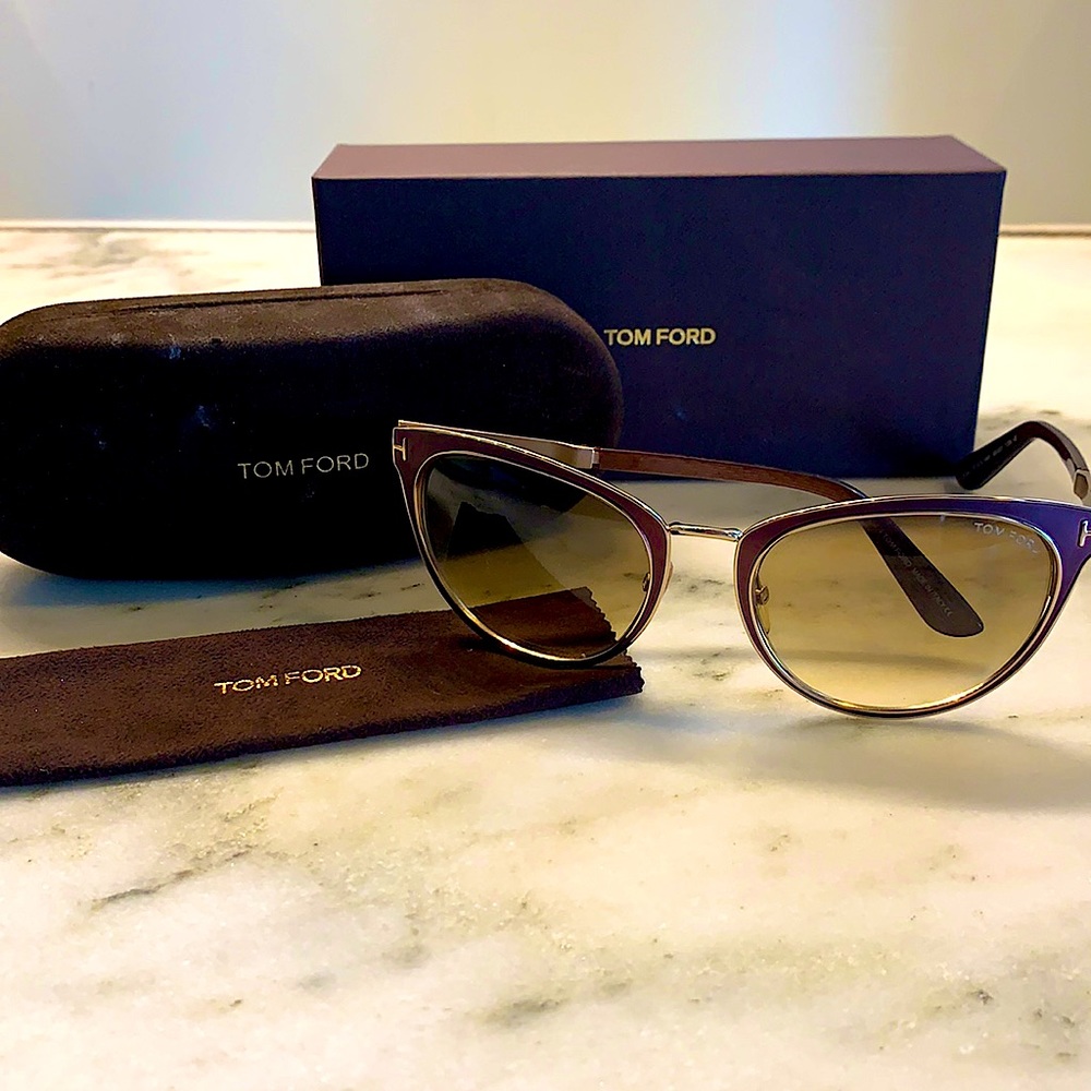 Tom Ford Nina Cat Eye Sunglasses